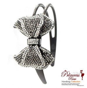 Classy Rhinestone Bow Headband